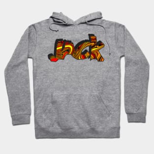 JACK Ur ban Street Graffiti Style Name Tag Hoodie